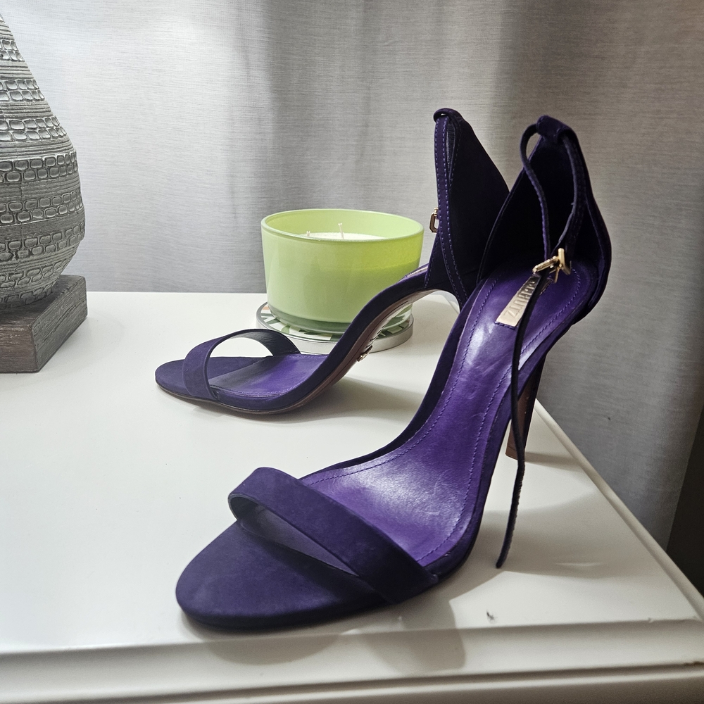 Women’s Purple Open-Toe Stiletto Sandals